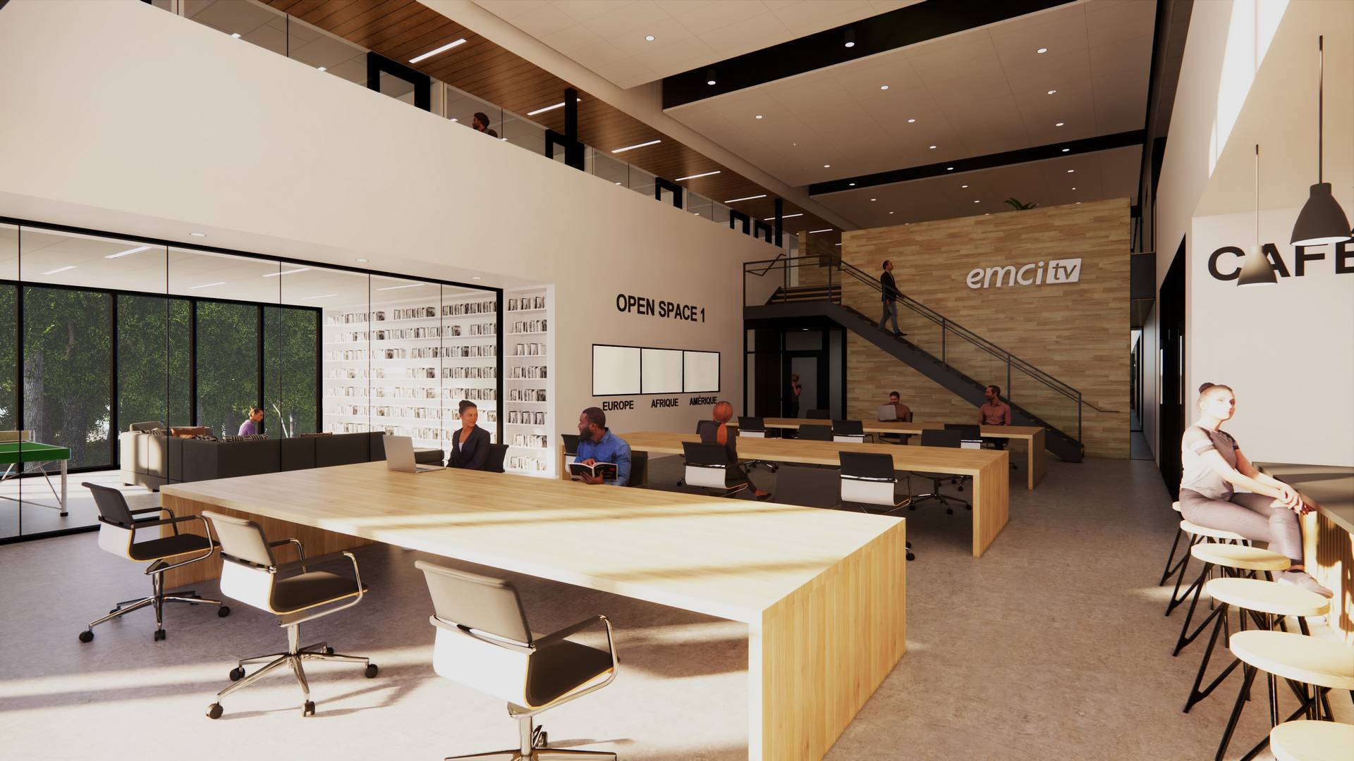 Construcion commerciale EMCI TV open space 1